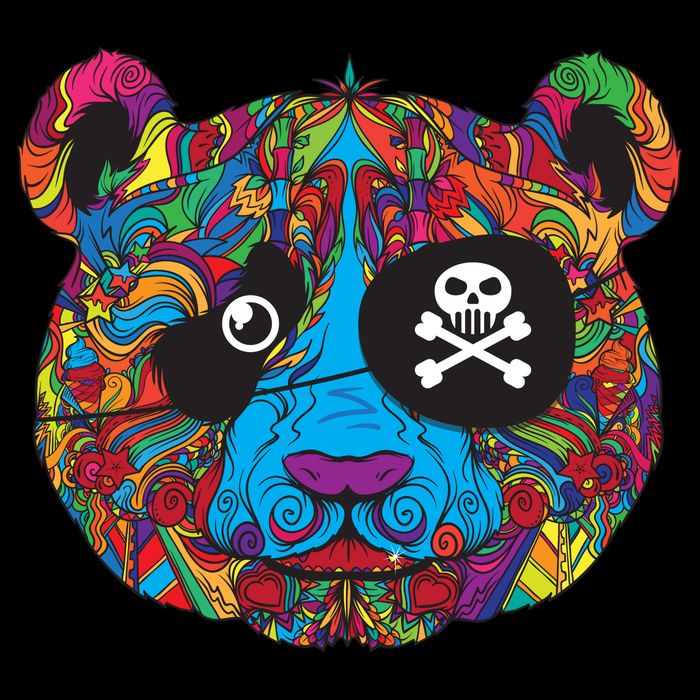 Panda Pirate Abstract 16 in Basic Backpack
