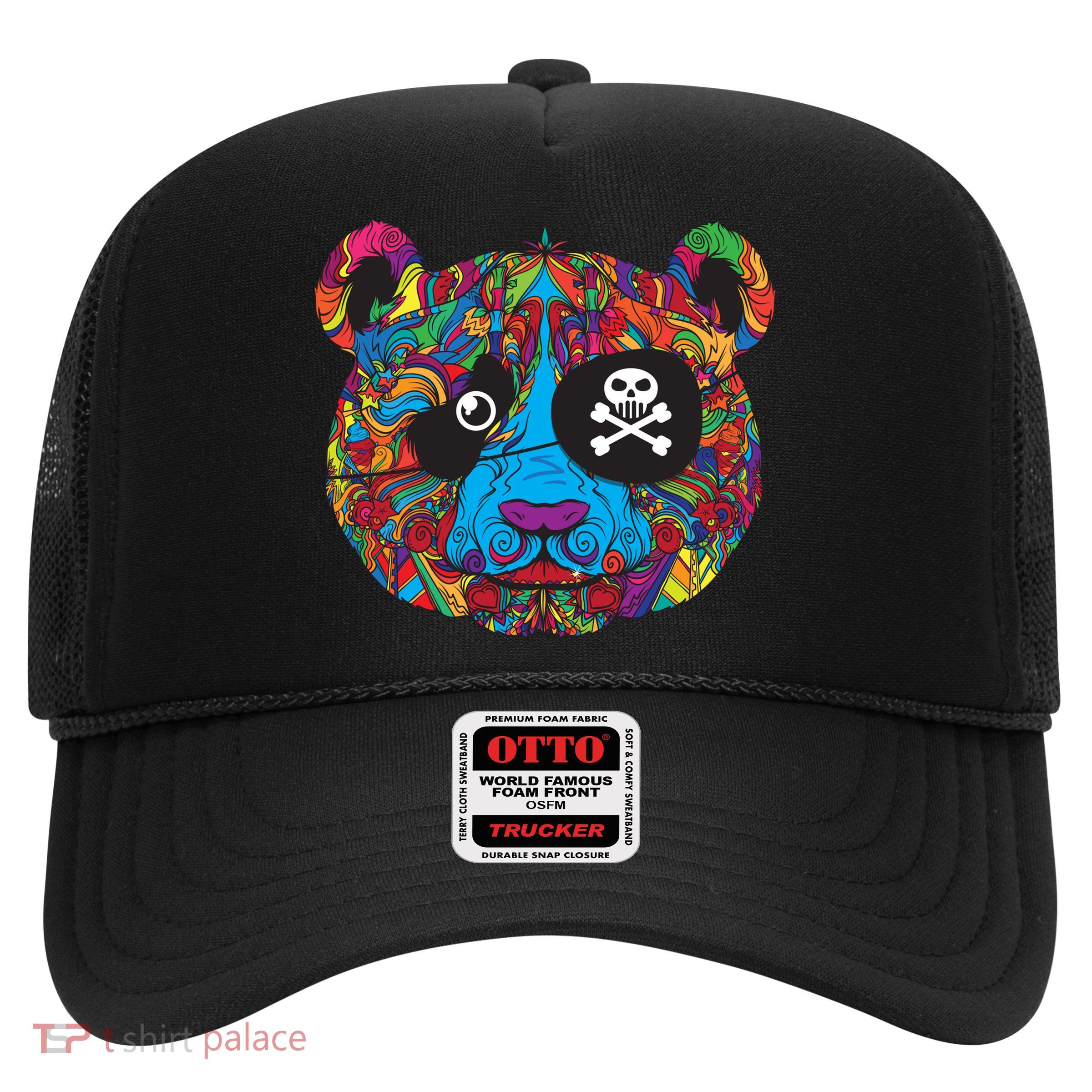 Panda Pirate Abstract Trucker Hat