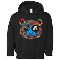 Panda Pirate Abstract Toddler Hoodie