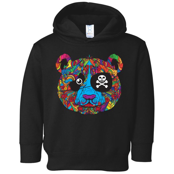 Panda Pirate Abstract Toddler Hoodie