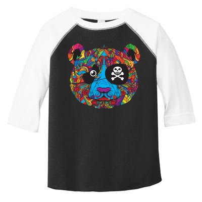 Panda Pirate Abstract Toddler Fine Jersey T-Shirt