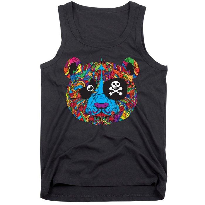 Panda Pirate Abstract Tank Top