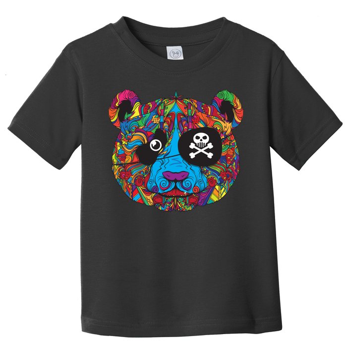 Panda Pirate Abstract Toddler T-Shirt