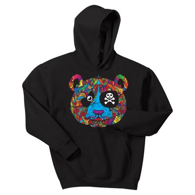 Panda Pirate Abstract Kids Hoodie