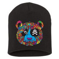 Panda Pirate Abstract Short Acrylic Beanie