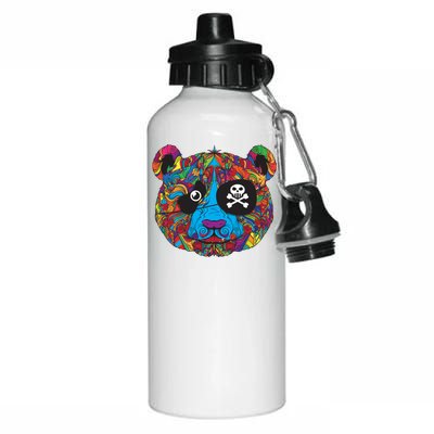 Panda Pirate Abstract Aluminum Water Bottle