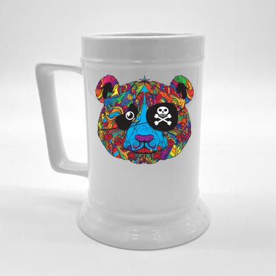 Panda Pirate Abstract Beer Stein