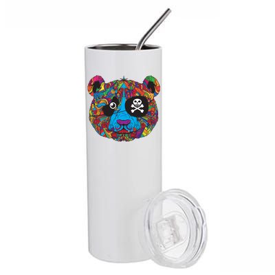 Panda Pirate Abstract Stainless Steel Tumbler