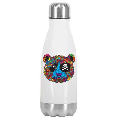 Panda Pirate Abstract Stainless Steel Insulated Water Bottle