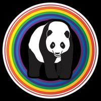 Panda Rainbow Cooling Performance Crew T-Shirt