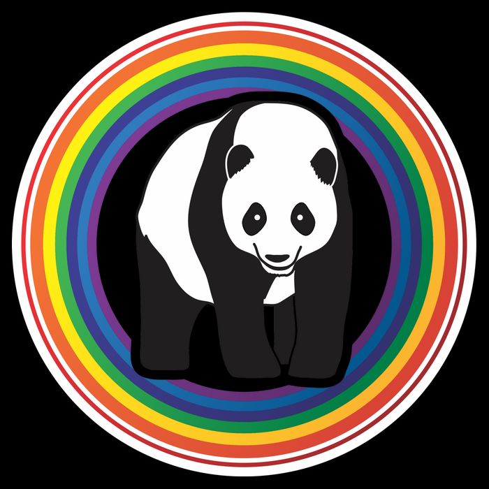 Panda Rainbow Cooling Performance Crew T-Shirt
