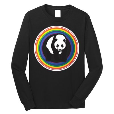 Panda Rainbow Long Sleeve Shirt
