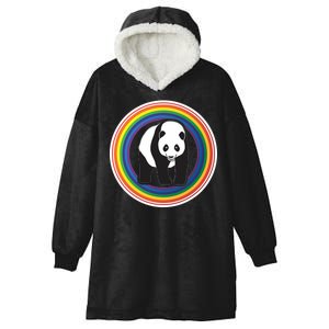 Panda Rainbow Hooded Wearable Blanket