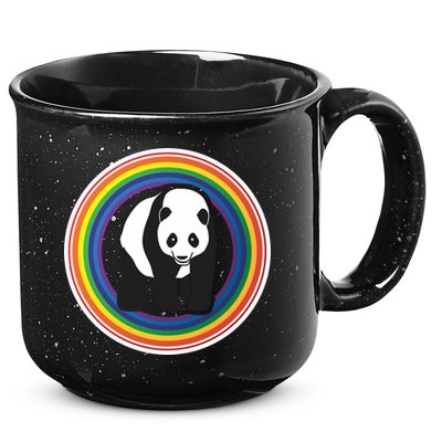 Panda Rainbow 15oz Campfire Ceramic Mug