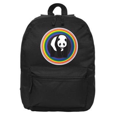 Panda Rainbow 16 in Basic Backpack