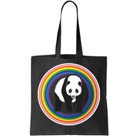 Panda Rainbow Tote Bag