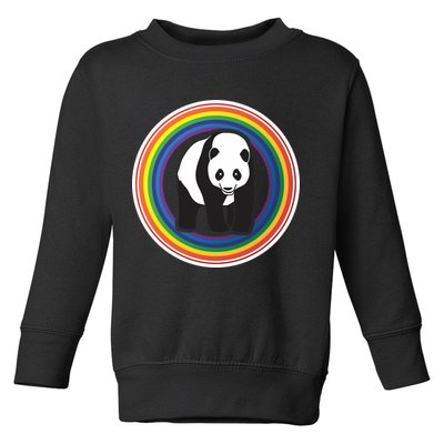 Panda Rainbow Toddler Sweatshirt