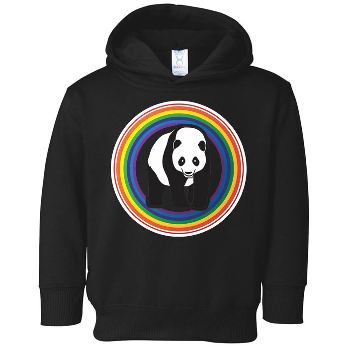 Panda Rainbow Toddler Hoodie