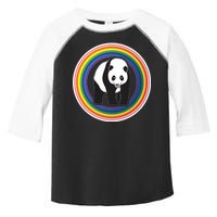 Panda Rainbow Toddler Fine Jersey T-Shirt