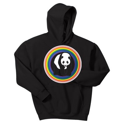 Panda Rainbow Kids Hoodie