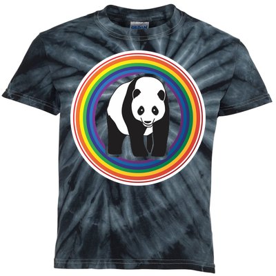 Panda Rainbow Kids Tie-Dye T-Shirt