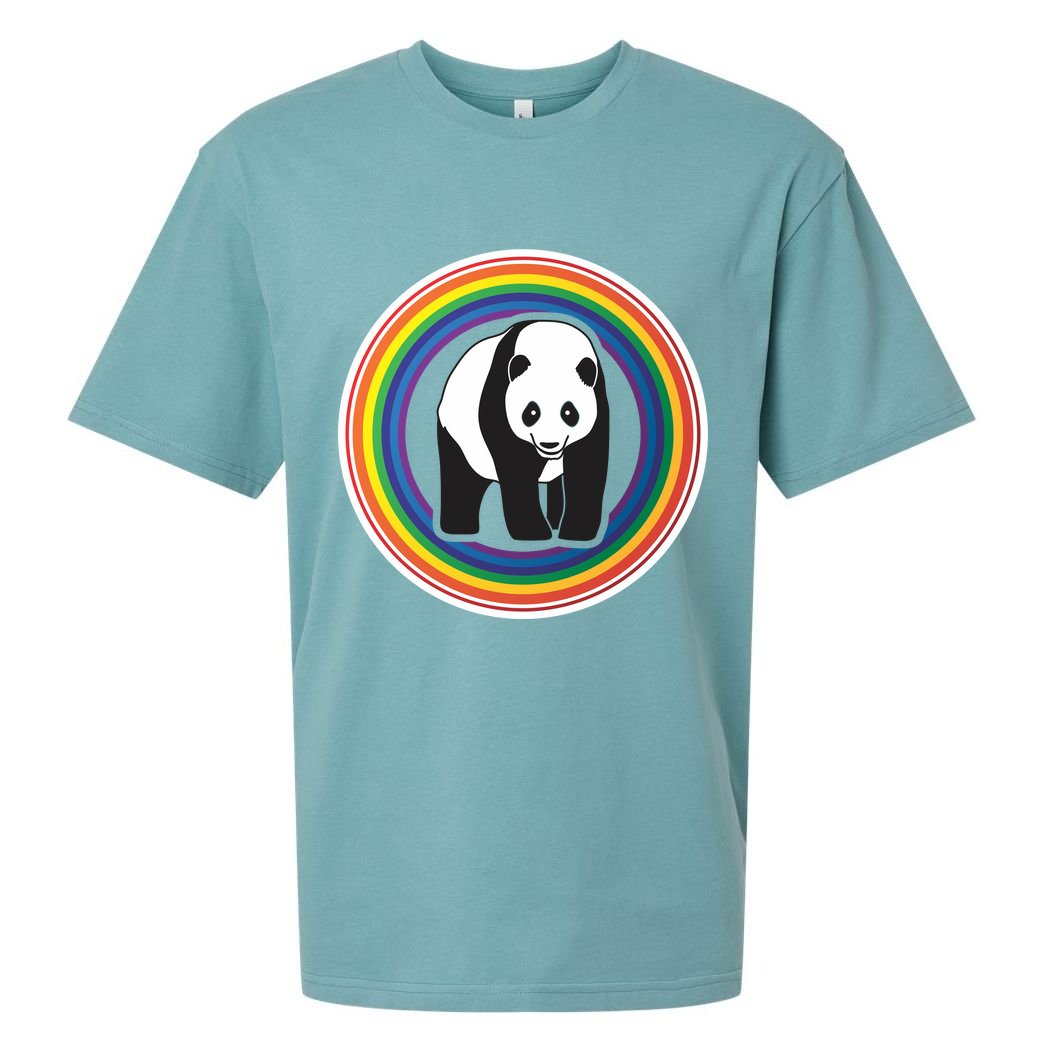 Panda Rainbow Sueded Cloud Jersey T-Shirt