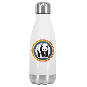 Panda Rainbow Stainless Steel Insulated Water Bottle