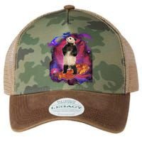 Panda Surfing Bacon In Space Legacy Tie Dye Trucker Hat