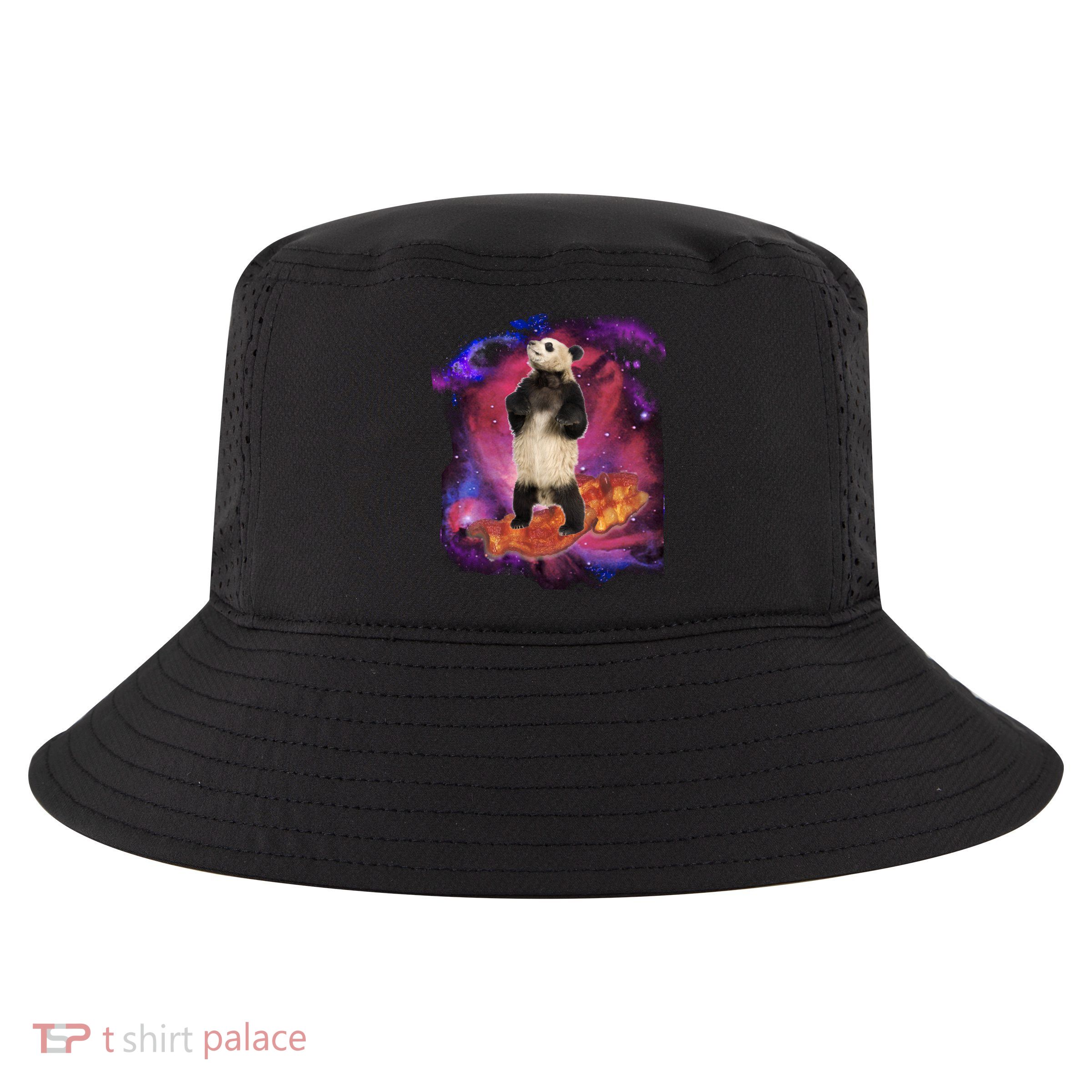 Panda Surfing Bacon In Space Cool Comfort Performance Bucket Hat