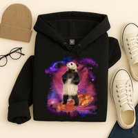 Panda Surfing Bacon In Space Hoodie