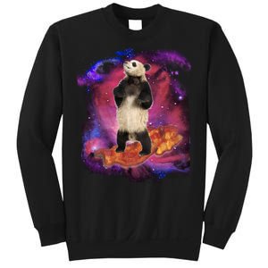 Panda Surfing Bacon In Space Sweatshirt