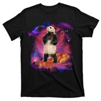 Panda Surfing Bacon In Space T-Shirt