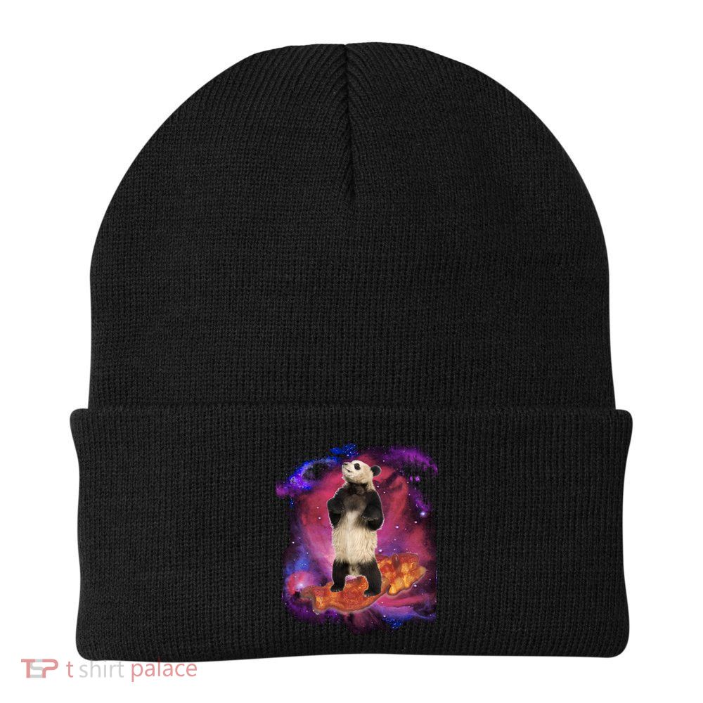 Panda Surfing Bacon In Space Beanie