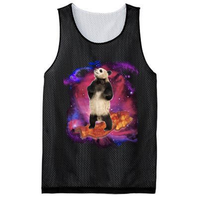 Panda Surfing Bacon In Space Mesh Reversible Basketball Jersey Tank