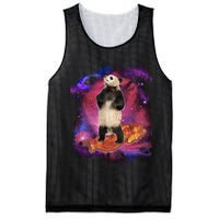 Panda Surfing Bacon In Space Mesh Reversible Basketball Jersey Tank