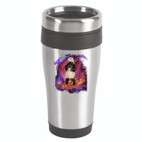 Panda Surfing Bacon In Space 16oz Travel Tumbler