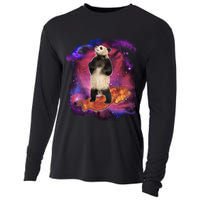 Panda Surfing Bacon In Space Cooling Performance Long Sleeve Crew
