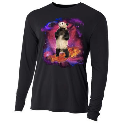 Panda Surfing Bacon In Space Cooling Performance Long Sleeve Crew