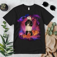 Panda Surfing Bacon In Space Premium T-Shirt