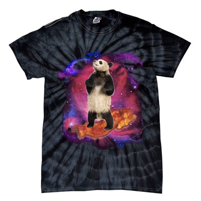 Panda Surfing Bacon In Space Tie-Dye T-Shirt