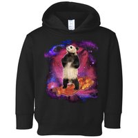 Panda Surfing Bacon In Space Toddler Hoodie