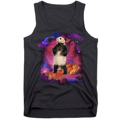 Panda Surfing Bacon In Space Tank Top