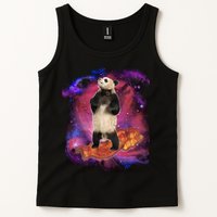 Panda Surfing Bacon In Space Tank Top
