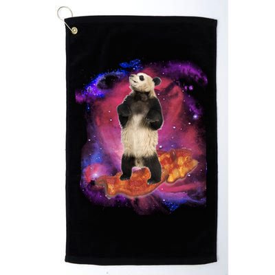 Panda Surfing Bacon In Space Golf Towel