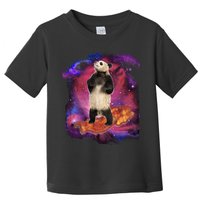 Panda Surfing Bacon In Space Toddler T-Shirt
