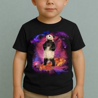 Panda Surfing Bacon In Space Toddler T-Shirt