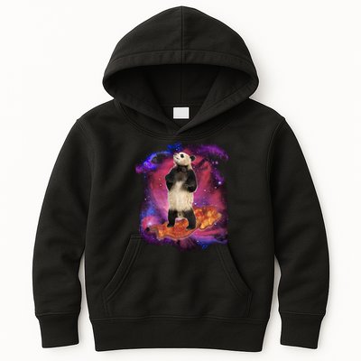 Panda Surfing Bacon In Space Kids Hoodie