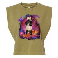 Panda Surfing Bacon In Space Garment-Dyed Women's Muscle Tee