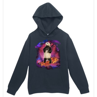 Panda Surfing Bacon In Space Urban Pullover Hoodie