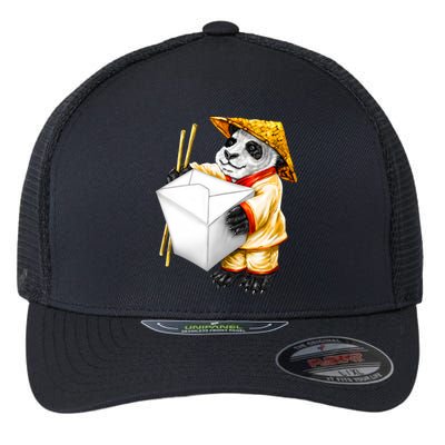 Panda Takeout Flexfit Unipanel Trucker Cap